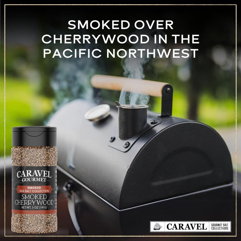 Cherrywood Smoked Sea Salt - 5 oz Shaker