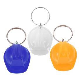 OFFSCH 3pcs Key Chain Helmet Key Fob Has Hats Keychains Decor Key Rings Hard Hat Cute Keychain Backpack Keychain Portable Keyrings Party Supplies Mini Plastic