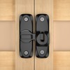 Barn Door Lock, 90/180 Degree Gate Latches, Zinc Alloy Right