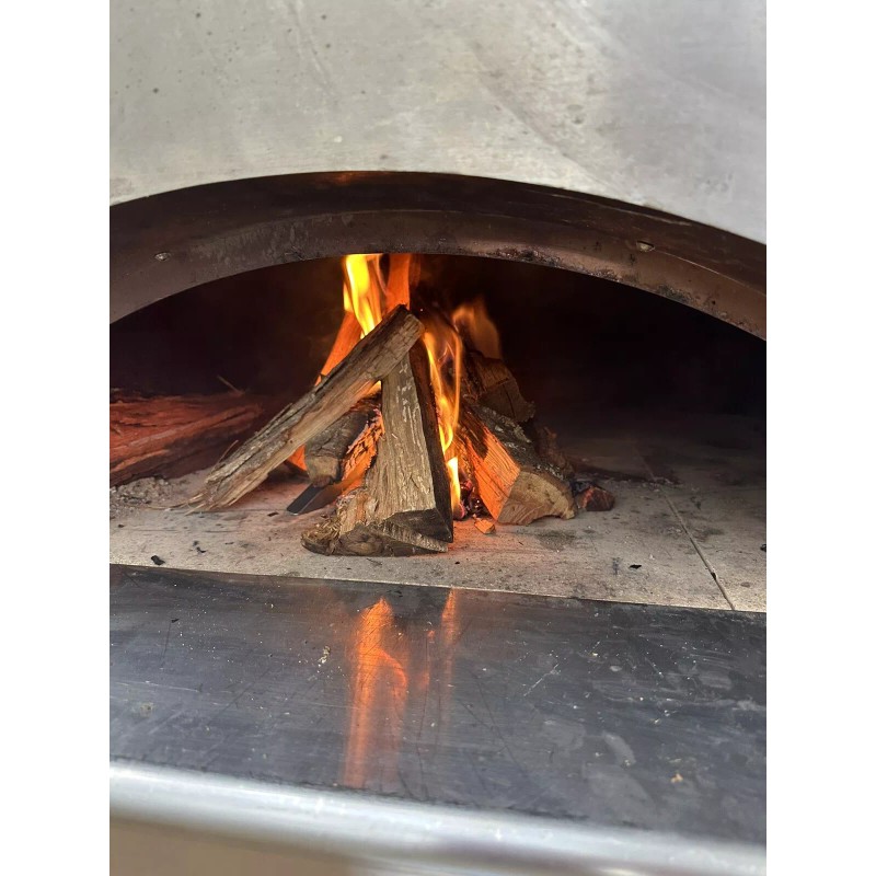 oconee steel works PIZZA Wood Oven Andiron For Medium To