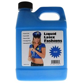 Liquid Latex Fashions Body Paint, Blue, 32oz