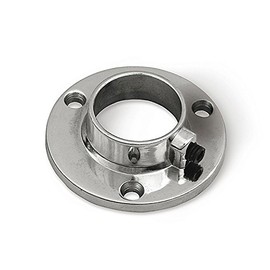 D25 (pack of 4 pcs) Furniture clothes end Wardrobe rail stock 25 mm chromed Round tube pipe from metal holder