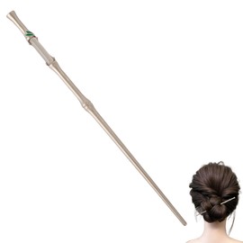 HANNAFIRES Jade and Silver Bamboo Hairpin - Hairpin Birthday Valentine's Day Housewarming Classic Style Hair Accessories for Updos Bamboo Success Symbol