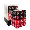 36pcs 12mm Positive and Negative Dice Counters Marble Red+Gemini Red&Black