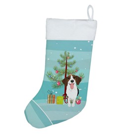 Caroline's Treasures WDK2966CS Beagle Tricolor Red Ticked #3 Christmas Christmas Stocking Fireplace Hanging Stockings Christmas Season Party Decor Family Holiday Decorations