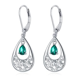 emerald earrings emerald earrings women green emerald earrings emerald drop earrings emerald dangle earrings sterling silver emerald earrings emerald earrings dangling emerald jewelry filigree earrings women silver filigree earrings filigree jewelry, Ste
