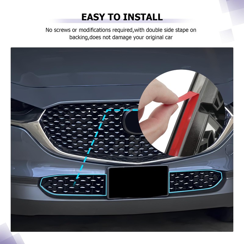 LUWU Front Grill Mesh Compatible With 2023 2024 2025 Mazda