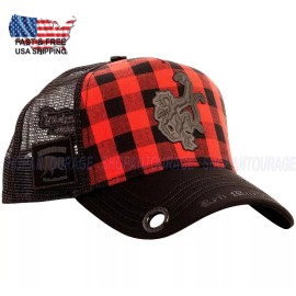 Red Monkey Buffalo Logo Black RM1479 New Limited Edition Unisex Trucker Hat Cap