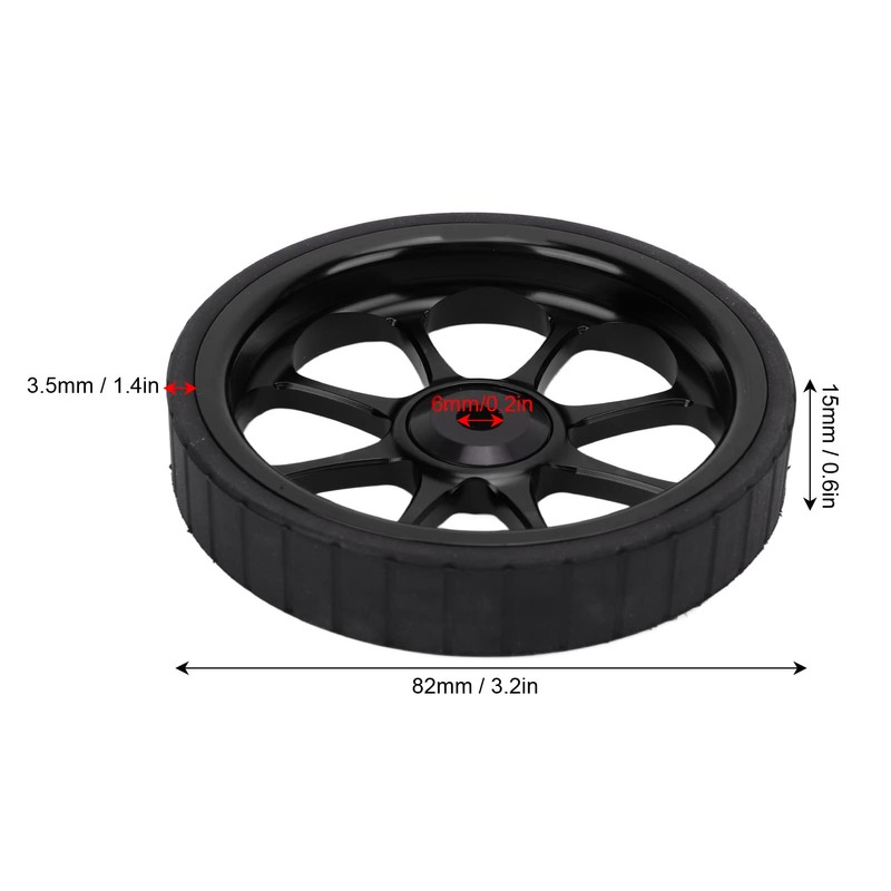 Socobeta 82mm Easy Wheel, Lightweight High Stability Smoother Rolling Easywheel