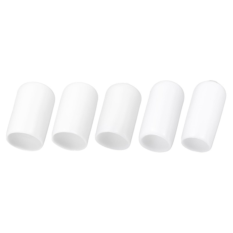 sourcing map 50pcs Round Rubber End Caps Protective Caps 11mm