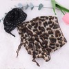 Leopard Print Neck Scarf Black and White Polka Dot Neck