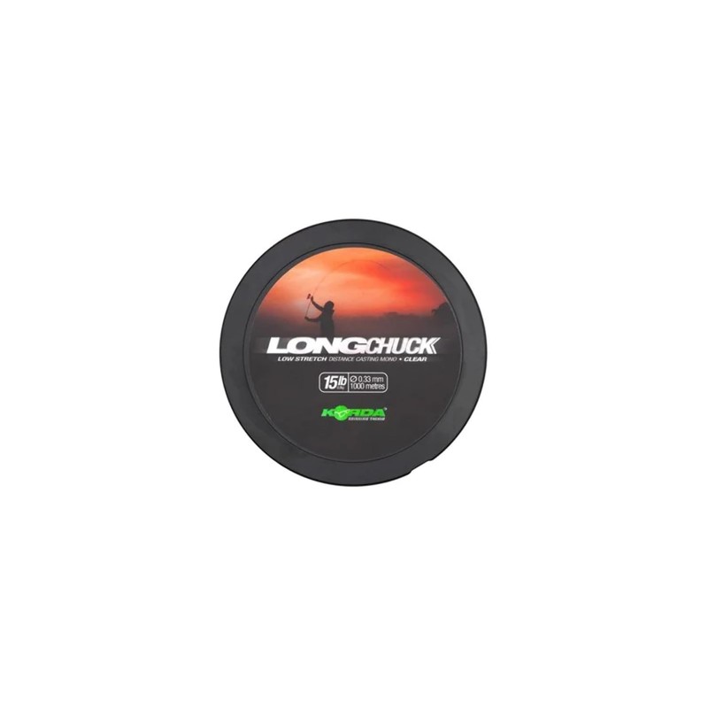 Korda LongChuck Low Stretch Distance Casting Mono Clear 1000m Spools: