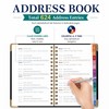 Address Book with Alphabetical Tabs, A5 Hardcover Telephone & Address