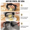 Prensador de Ajos de Acero Inoxidable con Mango Cómodo