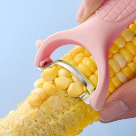Corn Cob Stripper Tool | Corn Cob Stripper Peeler | Stainless Steel Splitter Tool Corn Cutter Off Cob Kernel Remover Slicer Corn Remover Tool with Ergonomic Handle for Home & Kitchen