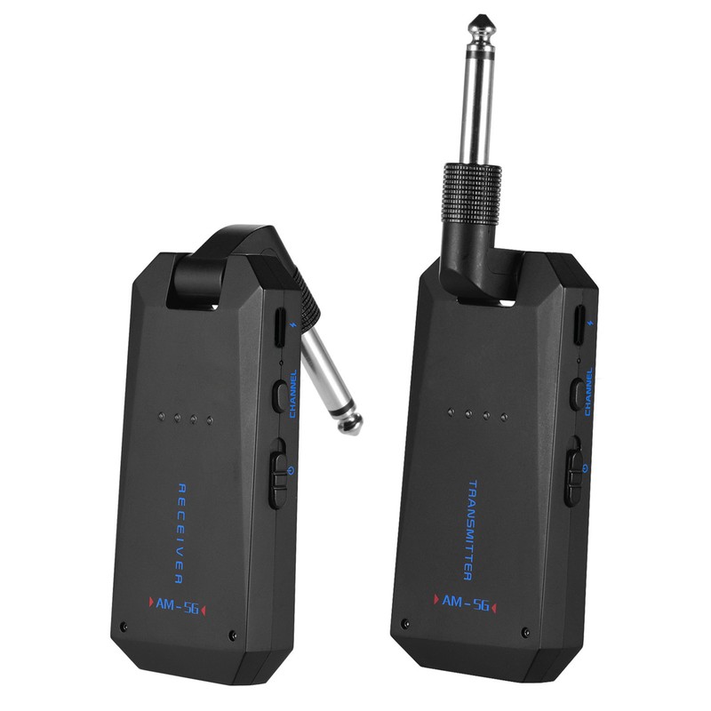 AM-5G Wireless 5.8G Guitar System Rechargeable Audio Transmitter and Receiver