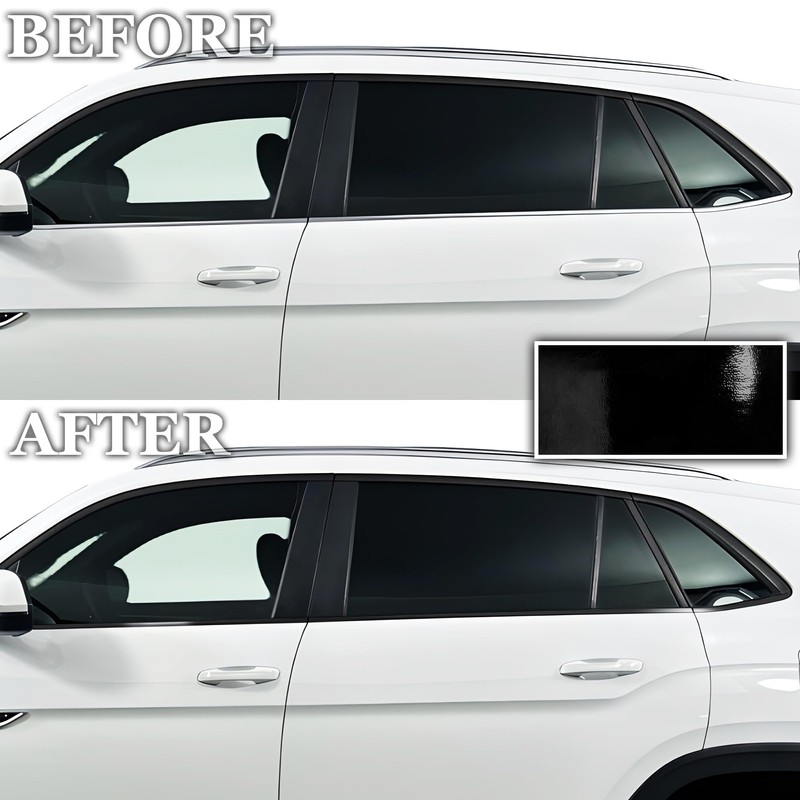 BOGAR TECH DESIGNS Side Window Chrome Delete Overlay Compatible with