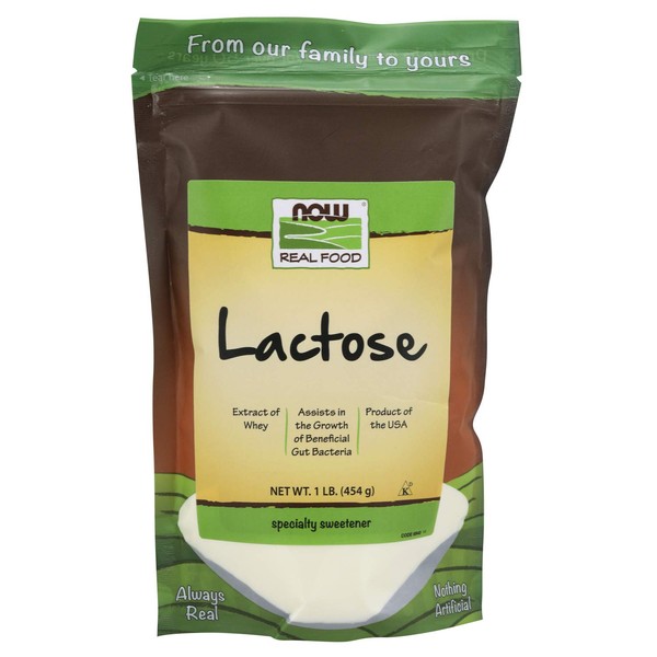 NOW Foods Lactose Sugar - 1 lb