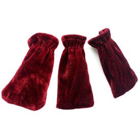 Wisecoco Piano Pedal Covers, 4Colors 3Pcs Pleuche Piano Pedal Protective Cover Case Musical Instruments Accessories(Red)