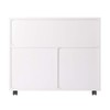 Yardlio Halifax Mobile Storage Cabinet | 5 Drawers | Side