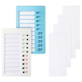 Aleric 2 Pieces Chore Chart for Kids to do List Chores Checklist Task Board, Sliding Morning Routine Chart for Adults, Daily Memo RV Checklist Planning Boards Reminder Charts