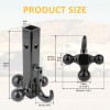 KEEPDSGN 2" Trailer Hitch Tri Ball Mount Hook Class 3/4