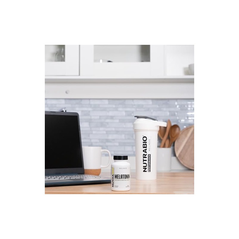 NutraBio Ayuda para dormir de melatonina 3 mg, 120 cápsulas