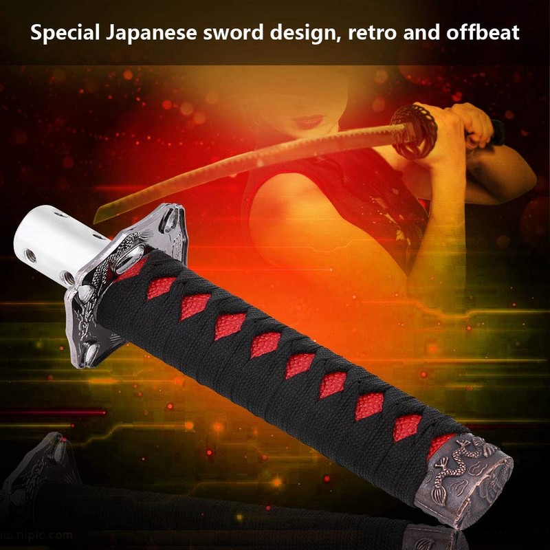Katana Shift Knob Samurai Sword Gear Shifter with 4 Adapters,