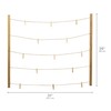 MELANNCO Natural Twine Two Bar Hanging Photo Collage with 30