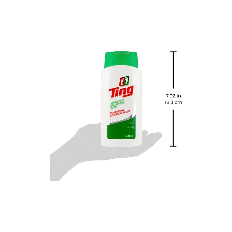 Polvo Ting Antimicótico para Pie de Atleta 160g