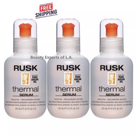 3 PACK Rusk Thermal Serum with Pure Argan Oil 4.2oz / 125m