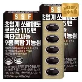 [Pure Food] 1+1 Supercritical Saw Palmetto Loric Acid 115 and Octacosanol (500mg 60 capsules, 4 month supply) / [순수식품] 1+1 초임계 쏘팔메토 로르산 115 앤 옥타코사놀(500mg 60캡슐4개월분)