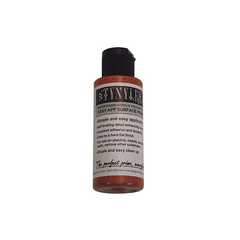 BADGER SNR-204 Stynylrez Primer Red Brown 2 oz Airbrush