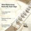 10 PCS Mini Rhinestone Butterfly Hair,Decorative Barrettes for women