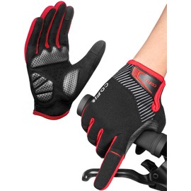 COFIT Anti-Slip Cycling Gloves, Touchscreen Full Finger Gloves Men Women Mountain Bike Gloves for BMX ATV MTB Riding, Road Racing, Bicycle, Climbing, Boating etc