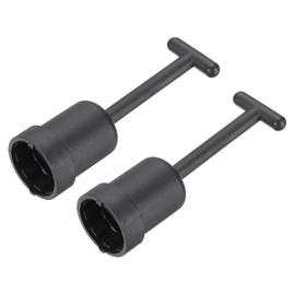 PATIKIL G9 Socket Ring Removal Tool, 2 Pcs PVC Plastic Light Replacing Accessories for Lamp Shade Collar Ring Retaining Ring Tool, 92mm Black