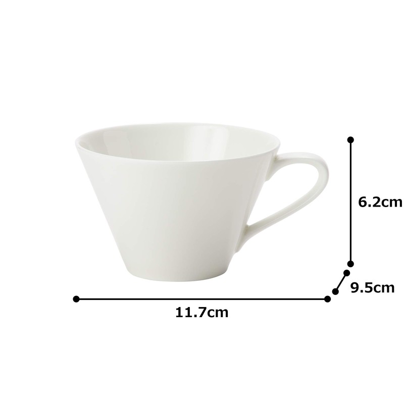 Narumi 50131-2933 Cup Saucer, Professional Style, White, 7.8 fl oz