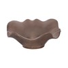 Sagebrook Home Ruffled Edge Bowl Ceramic Metal Bronze Elegant Home