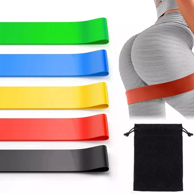 Lecute 5 Bandas De Resistencia Ligas Ejercicio Yoga Gym Fitness