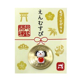 fo-ka-to Object Cute Handmade Glass Crafted Hood Rat. Knot Amulet