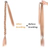 VOPPIS Long Braided Ponytail Extension 30 Inch Pre stretched Braiding