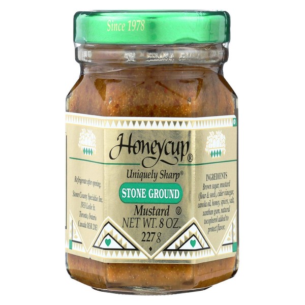 Honeycup, Mustard Stoneground, 8 Ounce