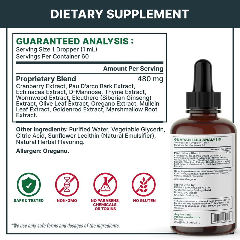 MaxBuddy Natural Intestinal Defense Herbal Cleanser for Cats and Dogs