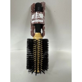 Basic Beauty High-Density firm Boar Bristles Wood Round Brush for Blow-Drying , large 3" ,18