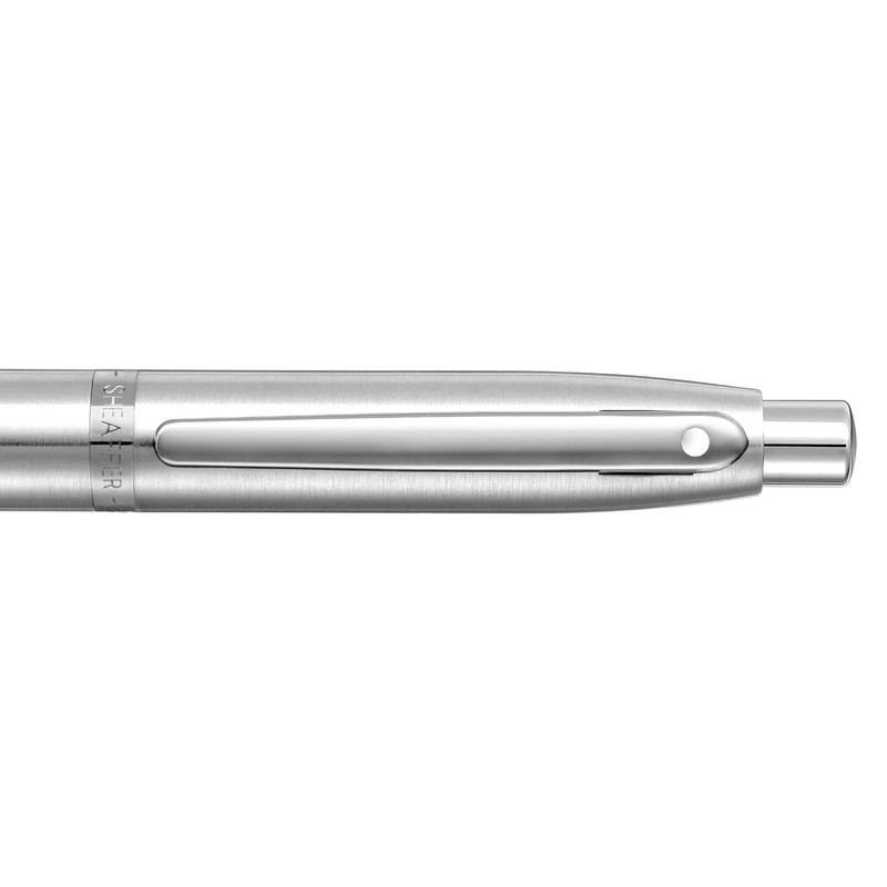 Sheaffer VFM 9426 Brushed Chrome Ballpoint Pen With Chrome Trim