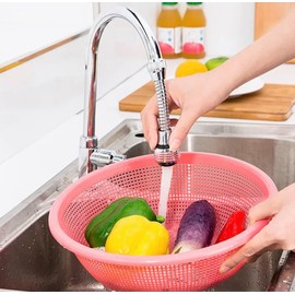 Extensión de grifo flexible de 360° con aireador para fregadero de cocina - 2 tipos de chorro