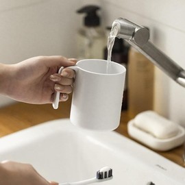 Beaupretty Tazas Vaso De Baño De 2 Uds. Vaso De Cepillo De Dientes Irrompible Reutilizable Vasos De Enjuague Bucal Vaso De Agua De Plástico Soporte para Cepillo De Dientes Y Gris