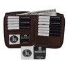 Leatherboss Genuine Leather RFID protected Hipster All Around Zipper Bifold