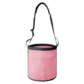 MIYABALA Horse Feed Bag, Nylon Mesh Grain Horse Feed Bucket with Adjustable Strap Comfortable Neck Pad Nose Pad and Waterproof Bottom (Pink 1P)
