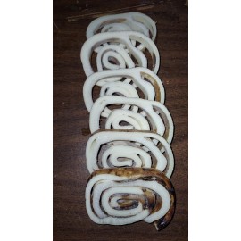 Handmade Chihuahua Crack Rings – Rawhide Spiral Chews for Small Dogs, 2-Pack Treats